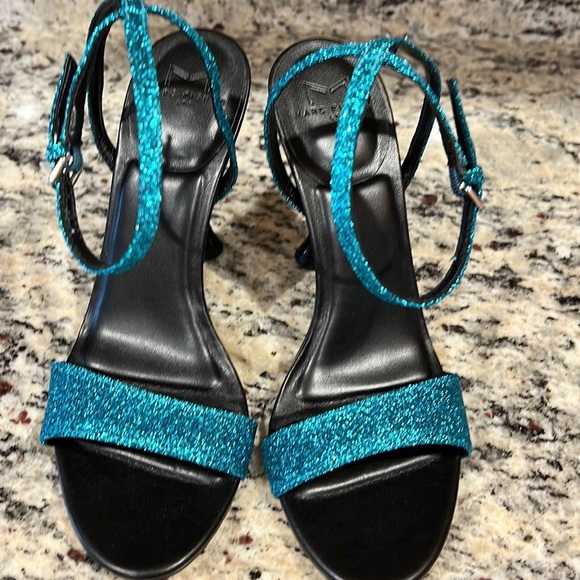 Marc Fisher Metallic Fabric Heels - Picture 5 of 10